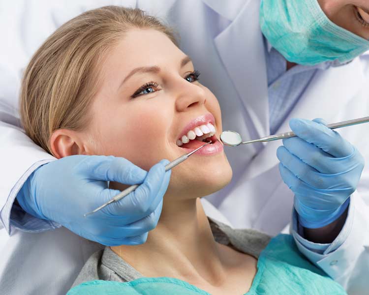dental hygiene woman and dentist
